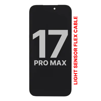 Дисплейний модуль (OLED) (сумісний) для iPhone 17 Pro Max With Light Sensor Flex Cable (Used OEM Pull: Grade A)