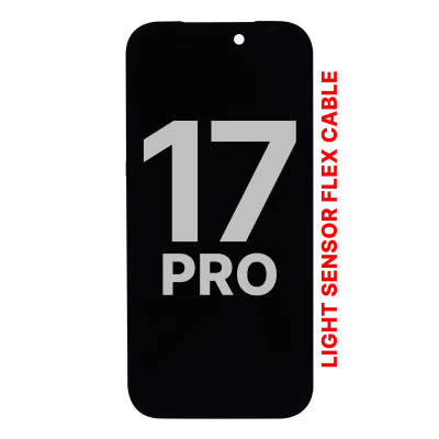 Дисплейний модуль (OLED) (сумісний) для iPhone 17 Pro With Light Sensor Flex Cable (Used OEM Pull: Grade A)