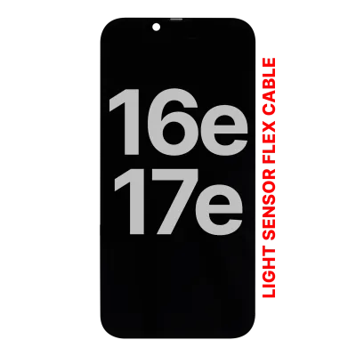OLED Assembly Compatible For iPhone 17e / 16e With Light Sensor Flex Cable (Used OEM Pull: Grade A)