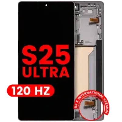 Дисплейний модуль (OLED) з рамкою для Samsung Galaxy S25 Ultra 5G (US & International) (Aftermarket Plus) (120Hz) (Titanium Pink Gold / Jade Green / Grey)
