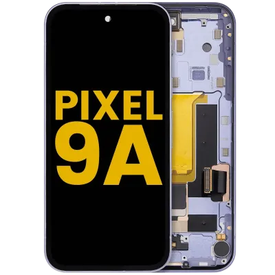 OLED Assembly With Frame Compatible (With Fingerprint Sensor) For Google Pixel 9A (Refurbished) (Iris)