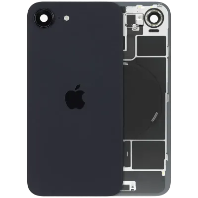 Back Glass with MagSafe Magnet & NFC & Flashlight Flex For iPhone 17e (Genuine OEM) (Black)