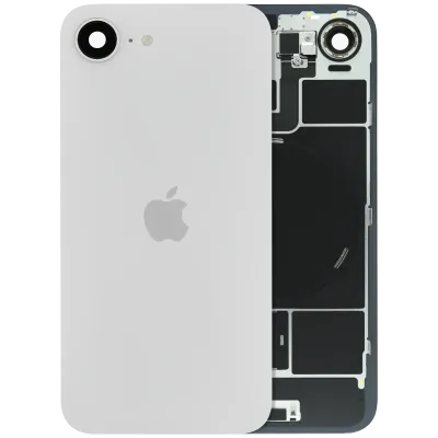 Back Glass w/ MagSafe Magnet & NFC & Flashlight Flex Compatible For iPhone 17e (Genuine OEM) (White)