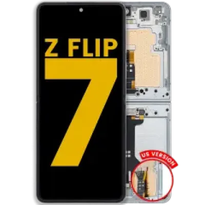 Внутрішній дисплейний модуль (OLED) з рамкою для Samsung Galaxy Z Flip 7 5G (US & International) (Refurbished) (Mint)