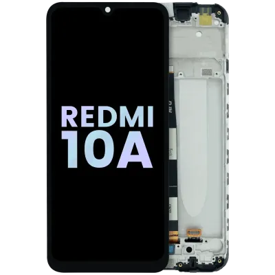 LCD Assembly With Frame For Xiaomi Redmi 10A (Service Pack) (All Colors)