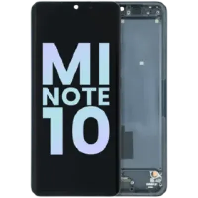 Дисплейний модуль з рамкою для Xiaomi Mi Note 10 (Genuine OEM) (Midnight Black)