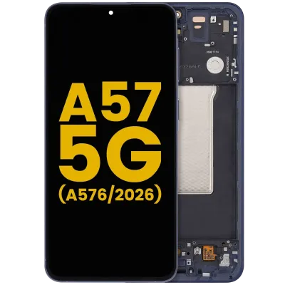 Дисплейний модуль (OLED) з рамкою для Samsung Galaxy A57 5G (A576 / 2026) (Refurbished) (Navy)