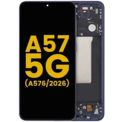 Дисплейний модуль (OLED) з рамкою для Samsung Galaxy A57 5G (A576 / 2026) (Refurbished) (Navy)