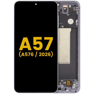 OLED Assembly With Frame For Samsung Galaxy A57 5G (A576 / 2026) (Refurbished) (Lilac)