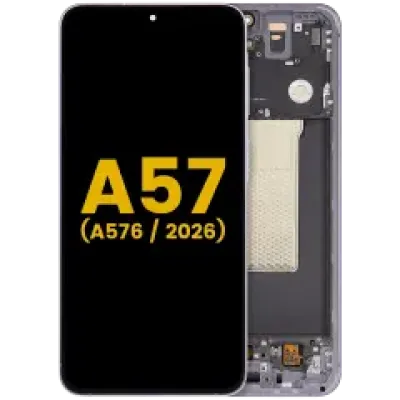 Дисплейний модуль (OLED) з рамкою для Samsung Galaxy A57 5G (A576 / 2026) (Refurbished) (Lilac)
