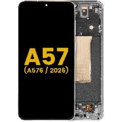 Дисплейний модуль (OLED) з рамкою для Samsung Galaxy A57 5G (A576 / 2026) (Refurbished) (Icyblue)