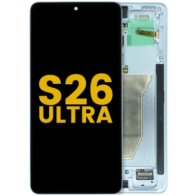 Дисплейний модуль (OLED) з рамкою для Samsung Galaxy S26 Ultra 5G (US & International) (Refurbished) (Sky Blue)