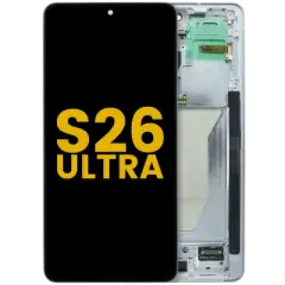 Дисплейний модуль (OLED) з рамкою для Samsung Galaxy S26 Ultra 5G (US & International) (Refurbished) (Silver Shadow)