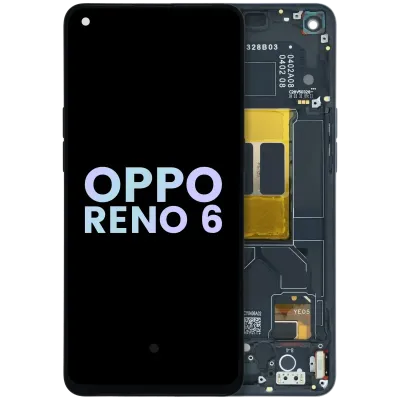 Дисплейний модуль (OLED) для Oppo Reno 6 5G (2021) (Genuine OEM) (Stellar Black)
