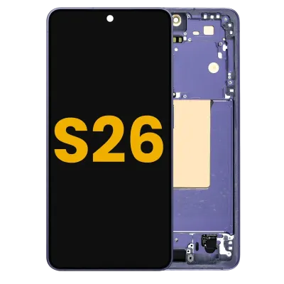 Дисплейний модуль (OLED) з рамкою для Samsung Galaxy S26 5G (US & International) (Refurbished) (Cobalt Violet)