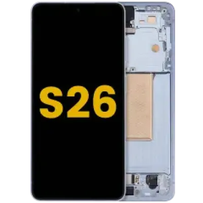 Дисплейний модуль (OLED) з рамкою для Samsung Galaxy S26 5G (US & International) (Refurbished) (Sky Blue)
