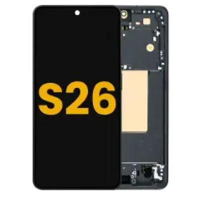 Дисплейний модуль (OLED) з рамкою для Samsung Galaxy S26 5G (US & International) (Refurbished) (чорний)