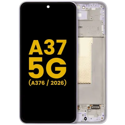 Дисплейний модуль (OLED) з рамкою для Samsung Galaxy A37 5G (A376 / 2026) (Refurbished) (Light Violet)