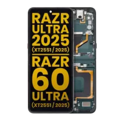 Дисплейний модуль (OLED) з рамкою для Motorola Razr Ultra 2025 (XT2551 / 2025) / Razr 60 Ultra (XT2551 / 2025) (Refurbished) (Scarab)
