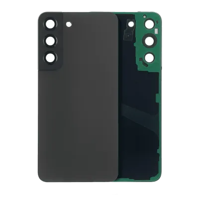 Задня кришка зі склом камери для Samsung Galaxy S22 5G (Service Pack) (графітовий)