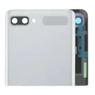 Зовнішній дисплейний модуль (OLED) з рамкою для Samsung Galaxy Z Flip 4G (F700) / Z Flip 5G (F707) (Service Pack) (Mystic White)