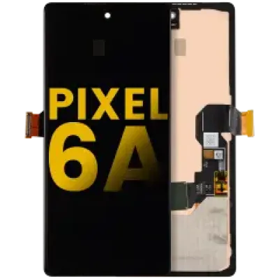 Дисплейний модуль (OLED) з рамкою та датчиком відбитків для Google Pixel 6A (Refurbished) (усі кольори)