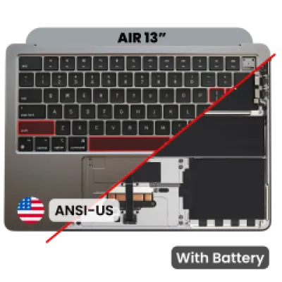 Топкейс з акумулятором і клавіатурою (ANSI US) для MacBook Air 13" A3113 (2024) (Space Gray)