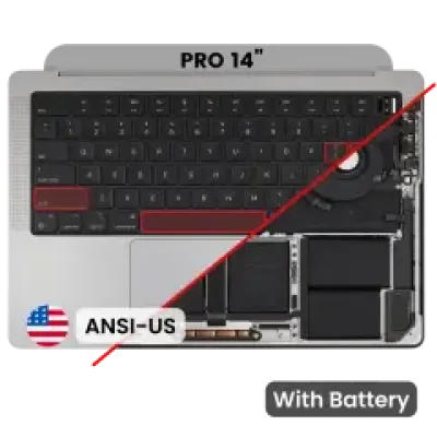 Топкейс з клавіатурою (ANSI US) для MacBook Pro 14" A2918 (2023) (Space Gray)
