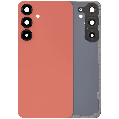 Задня кришка з глосом камери для Samsung Galaxy S25 Plus 5G (No Logo) (Aftermarket Plus) (Coral Red)