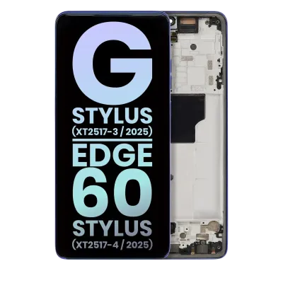 OLED Assembly With Frame Compatible For Motorola Moto G Stylus 5G (XT2517 / 2025) (Genuine OEM) (Surf the Web)