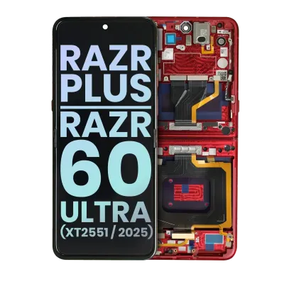 Дисплейний модуль (OLED) для Motorola Razr Plus / Razr 60 Ultra (XT2551 / 2025) (Genuine OEM) (Rio Red)