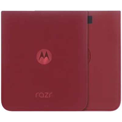 Back Cover Glass For Motorola Razr Plus / Razr 60 Ultra (XT2551 / 2025) (Genuine OEM) (Rio Red)