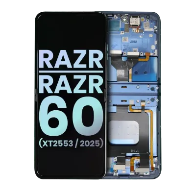 OLED Assembly With Frame For Motorola Razr / Razr 60 (XT2553 / 2025) (Genuine OEM) (Gibraltar Sea)
