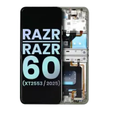 Дисплейний модуль (OLED) з рамкою для Motorola Razr / Razr 60 (XT2553 / 2025) (Genuine OEM) (Lightest Sky)