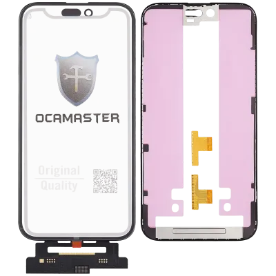 OCA Master 4-in-1 Short Flex (Digitizer Touch With Glass + OCA + Frame Pre-installed) For iPhone 15 Plus