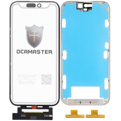 OCA Master 4-in-1 Short Flex (Digitizer Touch With Glass + OCA + Frame Pre-installed) For iPhone 15 Pro