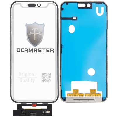 OCA Master 4-in-1 Short Flex (Digitizer Touch With Glass + OCA + Frame Pre-installed) For iPhone 15 Pro Max