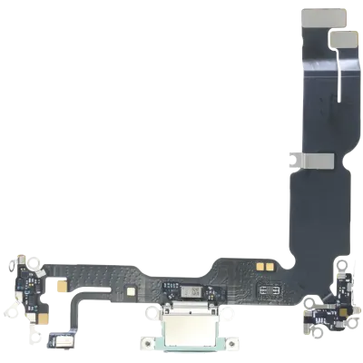 Charging Port Flex Cable For iPhone 15 Plus (Genuine OEM) (Green)