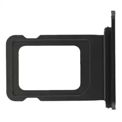 Single SIM Card Tray For iPhone 15 / 15 Plus (Genuine OEM) (Black)
