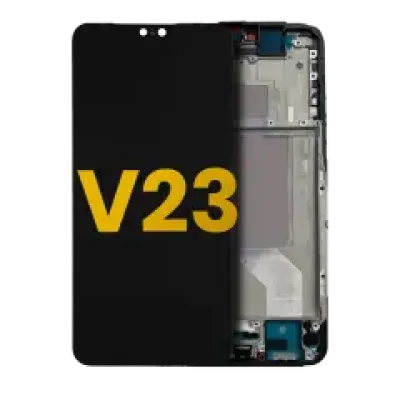 Дисплейний модуль (OLED) з рамкою для Vivo V23 5G (Refurbished) (Stardust Black)
