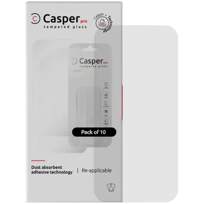 Casper Pro Tempered Glass for iPhone Air (10 Pack) (Clear)