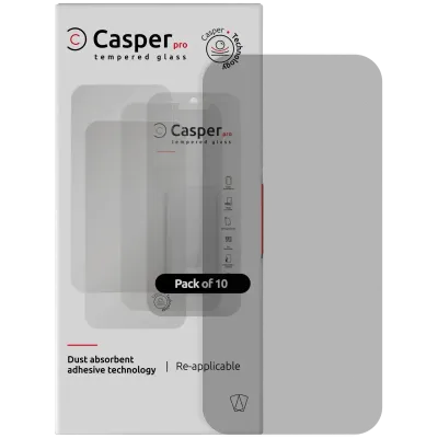 Casper Pro Tempered Glass for iPhone Air (10 Pack) (Matte)