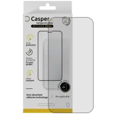 Casper Pro захисне скло з силіконовою рамкою для iPhone Air (Retail Packaging) (прозоре)