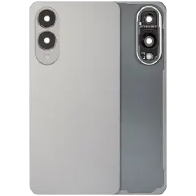 Задня кришка зі скло камери для Samsung Galaxy S25 Edge (No Logo) (Aftermarket Plus) (Titanium Silver)