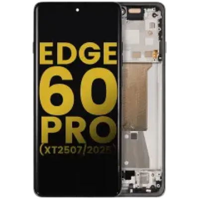 Дисплейний модуль (OLED) з рамкою для Motorola Edge 60 Pro (XT2507 / 2025) (Refurbished) (Shadow)
