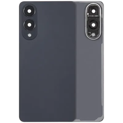 Задня кришка зі скло камери для Samsung Galaxy S25 Edge (No Logo) (Aftermarket Plus) (Titanium Jetblack)