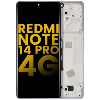 OLED Assembly With Frame For Xiaomi Redmi Note 14 Pro 4G (Refurbished) (Aurora Purple)
