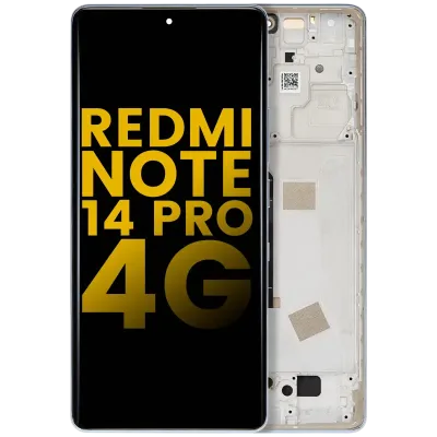 Дисплейний модуль (OLED) з рамкою для Xiaomi Redmi Note 14 Pro 4G (Refurbished) (Ocean Blue)