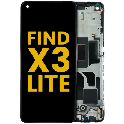Дисплейний модуль (OLED) з рамкою для OPPO Find X3 Lite (Refurbished) (Усі кольори)