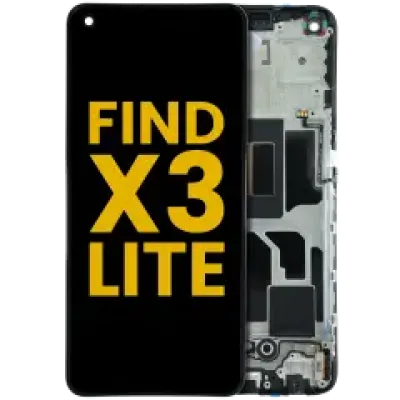 Дисплейний модуль (OLED) з рамкою для OPPO Find X3 Lite (Refurbished) (Усі кольори)